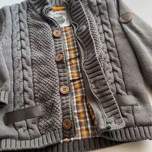 My Favorite Fox Toddler Zip Up Sweater Jacket Toddler Size 18 Months